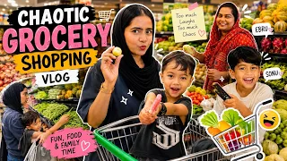  Chaotic Grocery Shopping With Ebru & Sonu 🛒🤍😂