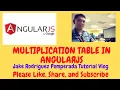Multiplication Table in AngularJS