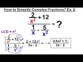 Algebra - Ch 13 Complex Fractions 8 of 18 How to Simplify a Complex Fraction Ex 6