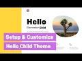 How to Setup Customize Elementor Hello Child Theme