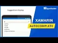 Xamarin Autocomplete
