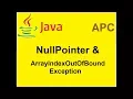 NullPointer ArrayIndexOutOfBoundsException in HINDI
