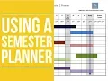 Using a Semester Planner