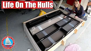 Crazy Expensive Boat Doors and Windows are HERE!  – Catamaran Build Project EP245