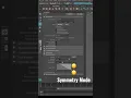 Symmetry mode Autodesk Maya