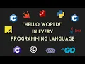 Hello World in Every Programming Language