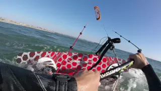 kiteboarding attempt