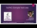 How to create Sample TestNG TestCase using Selenium