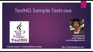 How to create Sample TestNG TestCase using Selenium