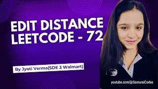 Edit Distance Explained LeetCode 72 Solution Dynamic Programming Coding Interview Prep