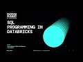 SQL Programming on Databricks