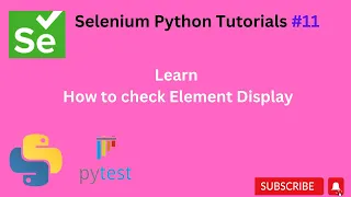 11 How to check element displayed Selenium Python