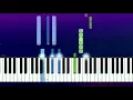 Kina - get you the moon (ft. Snow) (Piano tutorial)