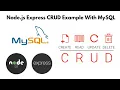 Node js Express CRUD Operation with MySQL Example