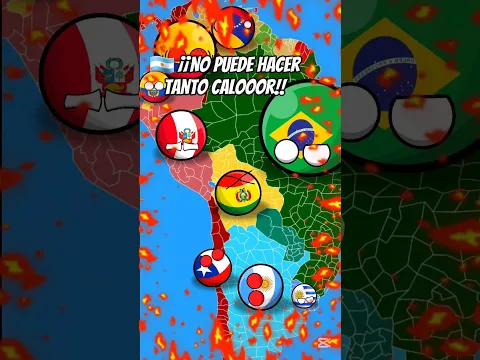Clima en AMÉRICA 🌎🤑 #countryballs #humor #memes #shorts #clima #america