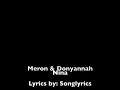 Meron & Donyanah - Nina (Lyrics)