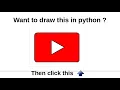 Drawing youtube logo python turtle