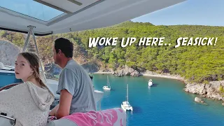 We Got SEASICK at ANCHOR & SAILED to Alanya, Turkey – E21 Sailing the World