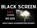 Download Lagu Heavy Rain \u0026 Thunderstorm Sounds for Sleep | No Music