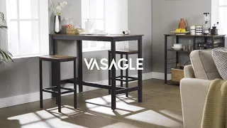 Bárasztal 2 bárszékkel