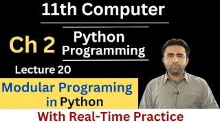 Modular Programming in python 11th Computer Chapter 2 Python Programming Qais Ali Khan