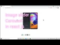 How to create image slider carousel in react js with react hooks and framer motion