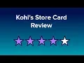 Kohl s Store Card Review