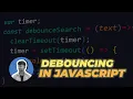 Debouncing in JavaScript What is Debouncing Interview Question