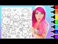 Cozy Critters Coloring Book Seaside Daydream with Daisy Bubbles Scout Ohuhu Art Markers