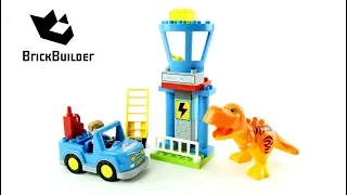 Lego Jurassic World  Duplo 10880 T. rex Tower - Lego Speed build