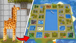 Fiz um ZOOLÓGICO para ANIMAIS da VIDA REAL no MINECRAFT