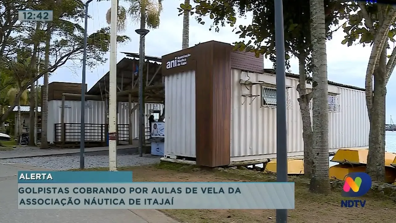 Golpístas estão cobrando por aula de vela, e homem invade condomínio com carro em Itajaí