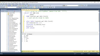 Add a column with a default value to an existing table in SQL Server