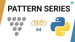 Print Star Pattern in Python Hindi Star Pattern Program