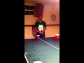 Penguin does the pee pee dance