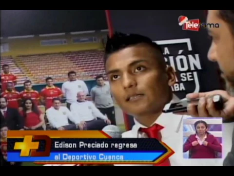 Edison Preciado regresa al Deportivo Cuenca