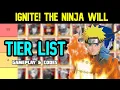 Download Lagu Ignite! The Ninja Will - Tier List \u0026 Gameplay (ALL CODES)