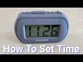 Sharp Digital Alarm Clock Model SPC483CAMZ - How To Set The Time