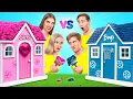 Download Lagu One Colored House Challenge | Boys vs Girls by Multi DO Smile