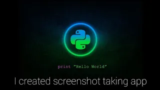 Screen shot taking app using python