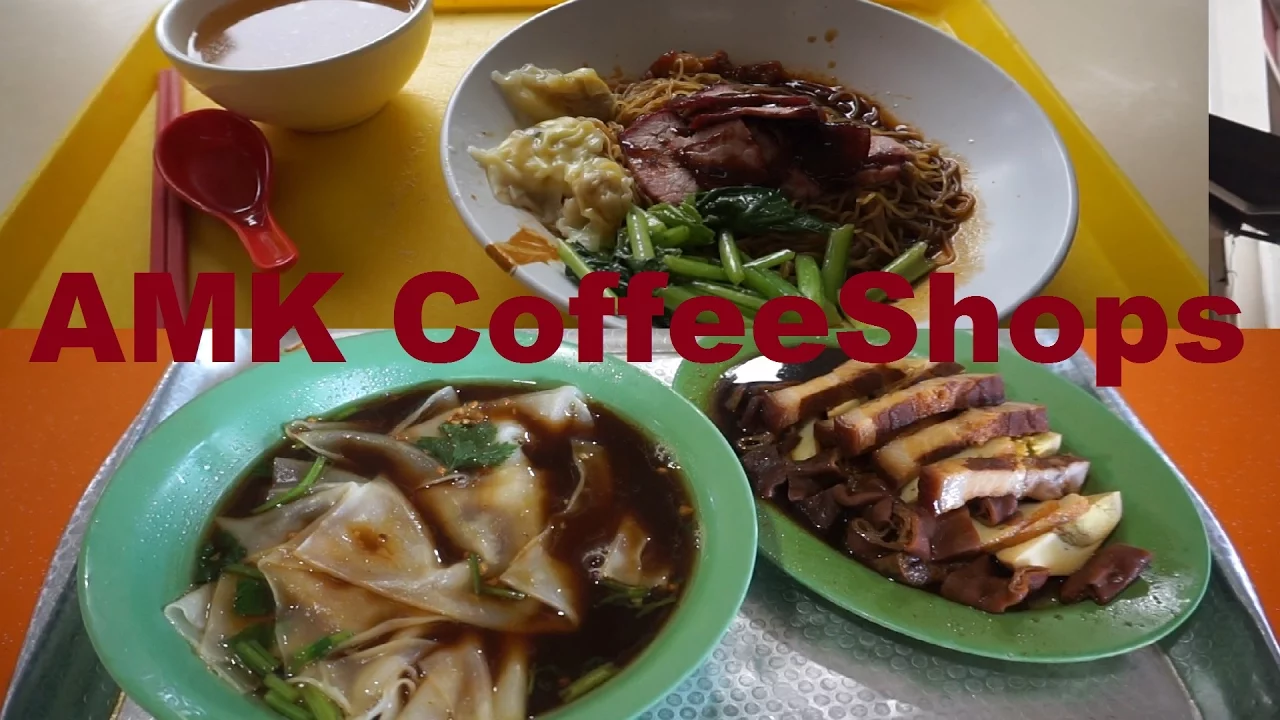 AMK Coffeeshop. Lao San Kway Chap and Rong Kee