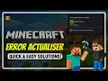 How to Fix Minecraft Actualizer Error - Quick Easy Solution