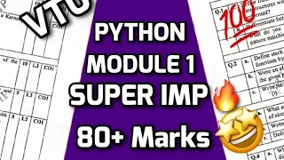 INTRODUCTION TO PYTHON PROGRAMMING MODULE 1 SUPER IMPORTANT PASSING PACKAGE