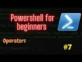 Operators in PowerShell PowerShell for beginners