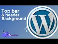 WordPress Bangla Tutorials Part-6 How to create top menu bar and header background on wordpress