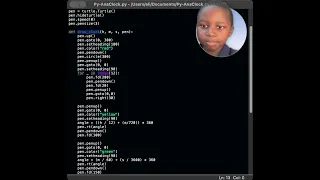 Python Programming Making an analog clock