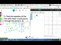 Writing Equations of Linear Functions using Desmos