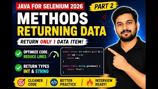 217 Methods returning data in Java - Part 2 Selenium Java 2026