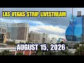 Rain Thunderstorms LAS VEGAS STRIP LIVE SATURDAY NIGHT