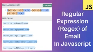 email validation in javascript in hindi Regular Expression Javascript tutorial for beginners - 41